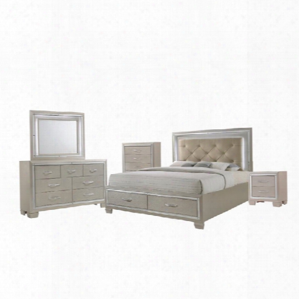 Picket House Furnishings Glamour 5 Piece Queen Storage Bedroom Set