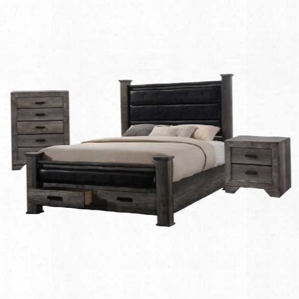 Picket House Furnishings Grayson 3 Piece King Poster Bedroom Set