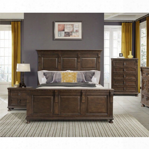 Picket House Furnishings Henry 3 Piece King Bedroom Set In Walnut