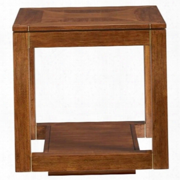 Stanley Furniture Panavista Floating Parsons End Table In Goldenrod