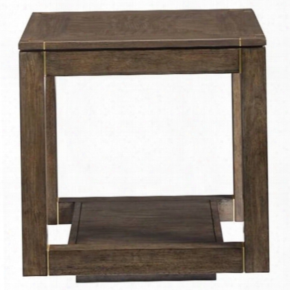 Stanley Furniture Panavista Floating Parsons End Table In Quicksilver