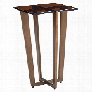 Lexington Zavala Vortex Glass Top End Table in Bronze