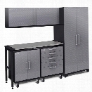 NewAge Performance Plus 2.0 6 Piece Diamond Cabinet Set in Silver