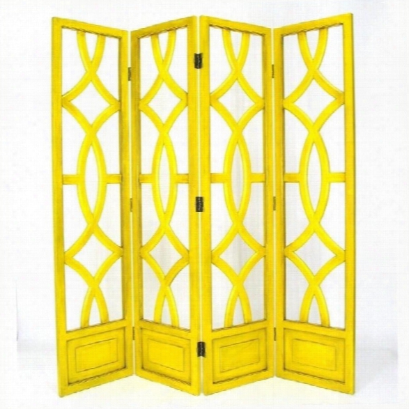 Wayborn Charleston Room Divider In Yellow