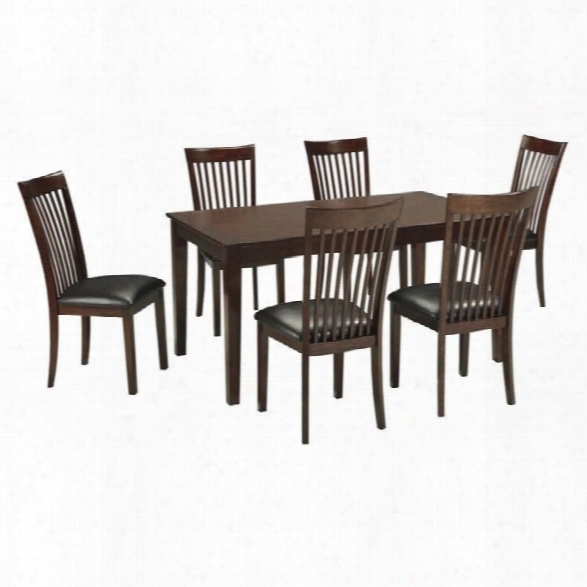 Ashley Mallenton 7 Piece Dining Set In Medium Brown