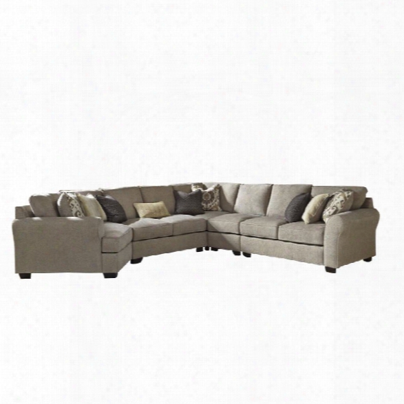 Ashley Pantomine 5 Piece Right Facing Sectional In Driftwood