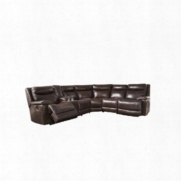 Ashley Zaiden 6 Piece Power Reclining Sectional In Antique