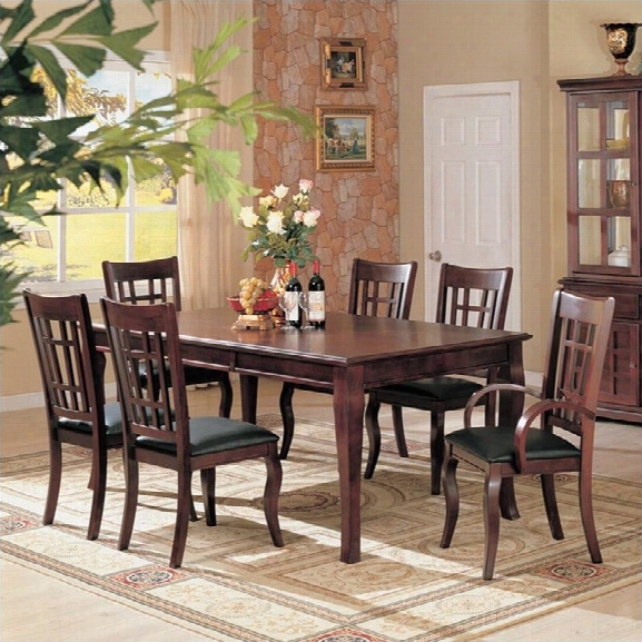 Coaster Newhouse 8 Piece Dining Set In Cherry