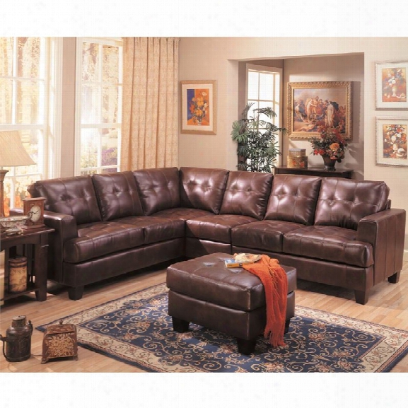 Coaster Samuel Sectional In Brown