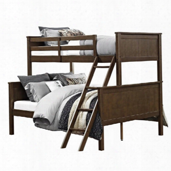 Dorel Living Maxton Twin Over Full Bunk Bed In Mocha