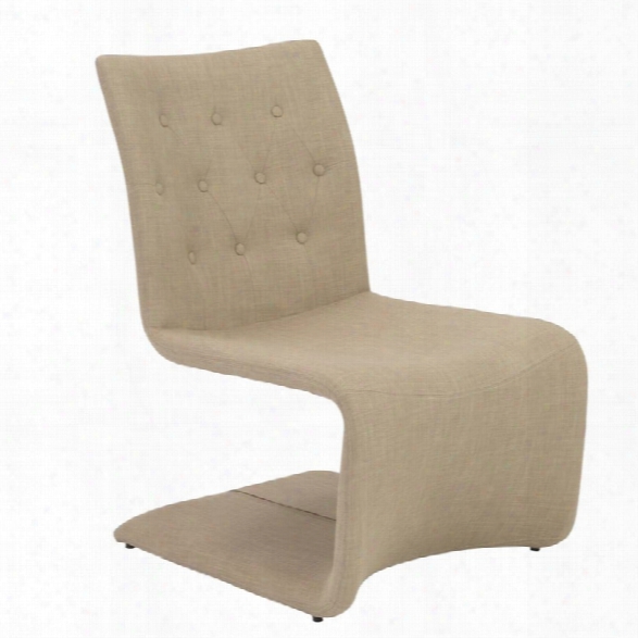 Eurostyle Ville Lounge Chair In Tan (set Of 2)