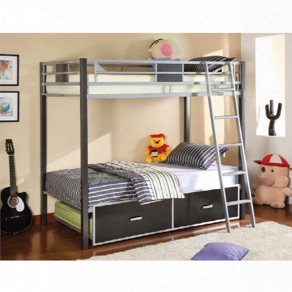 Furniture Of America Annesten Twin Over Twin Bunk Bed