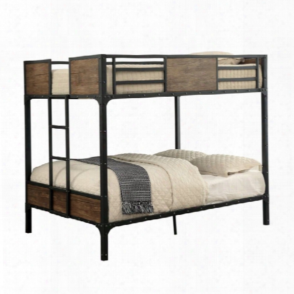 Furniture Of America Baron Full Over Full Bunk Bed In Black