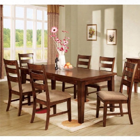 Furniture Of America Braddy 7 Piece Removable Leaf Dining Set