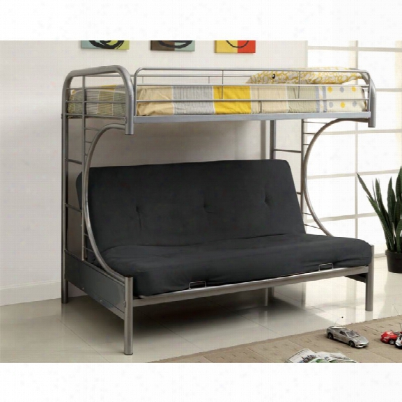 Furniture Of America Capelli Metal Loft Bed In Silver