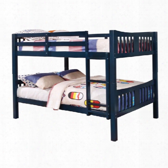 Furniture Of America Edith Full Over Full Bunk Bed In Bule