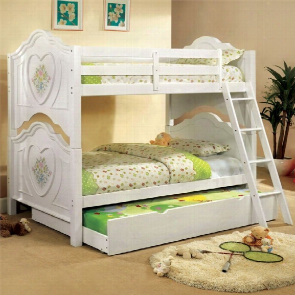 Furniture Of America Isadoren Bunk Bed In White