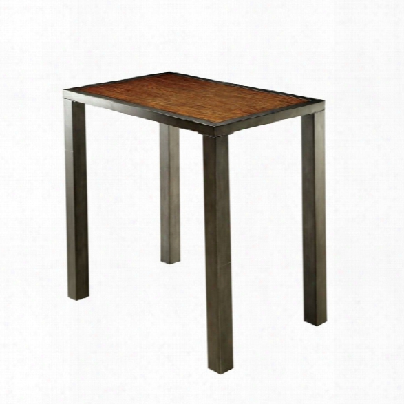 Furniture Of America Metrix Pub Table In Weathered Oak