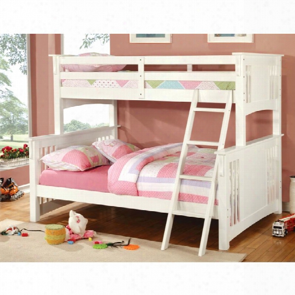 Furniture Of America Roderick Twin Over Full Bunk Bed In White