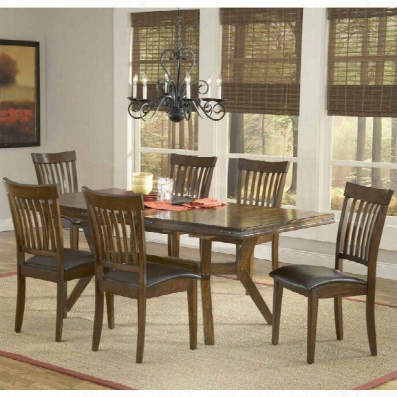 Hillsdale Arbor Hill 7 Piece Dining Set  In Colonial Chestnut