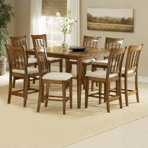 Hillsdale Bayberry 9 Piece Counter Height Gathering Dining Table Set