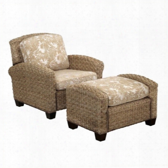 Home Styles Cabana Banana Ii Chair And Ottoman In Honey