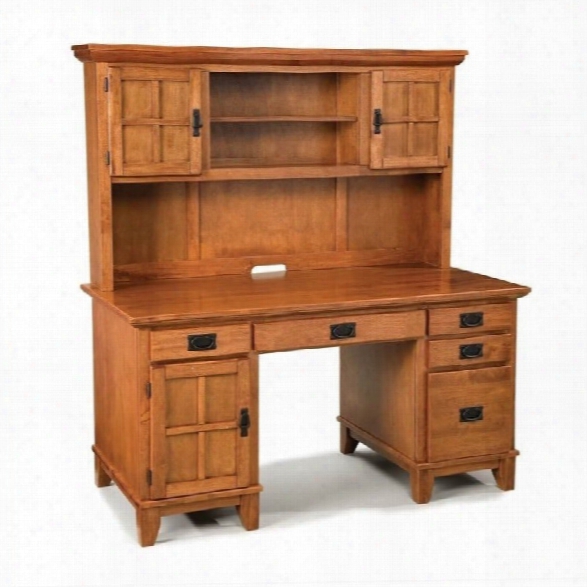 Home Styles Furniture Arts & Crafts Computer Desk With Hutch