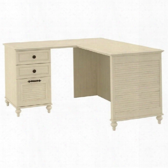 Kathy Ireland By Bush Volcano Dusk 51 L Shape Desk In Driftwood