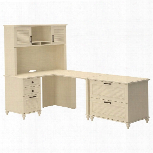 Kathy Ireland By Bush Volcano Dusk Home Office L-desk Set