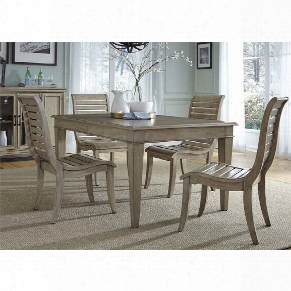 Liberty Furniture Grayton Grove 5 Piece Dining Set In Driftwood