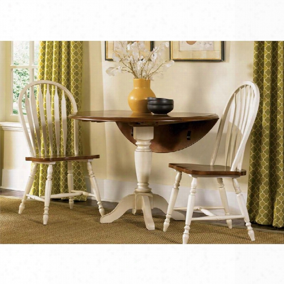 Liberty Furniture Low Country 3 Piece Drop Leaf Dining Set In Linen