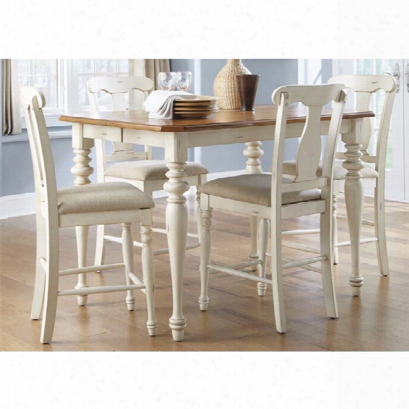 Liberty Furniture Ocean Isle 5 Piece Counter Height Dining Set