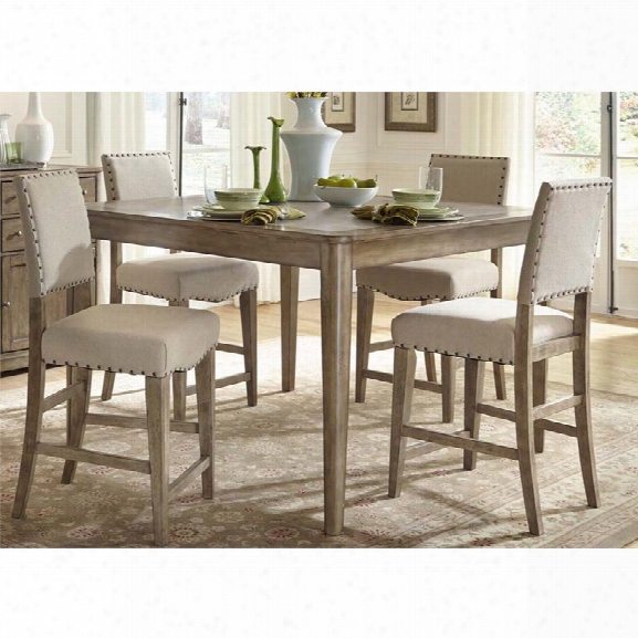 Liberty Furniture Weatherford 5 Piece Counter Height Dining Set