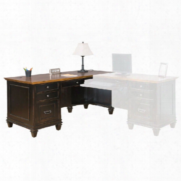 Martin Furniture Hartford Right Pedestal L-shaped Desk