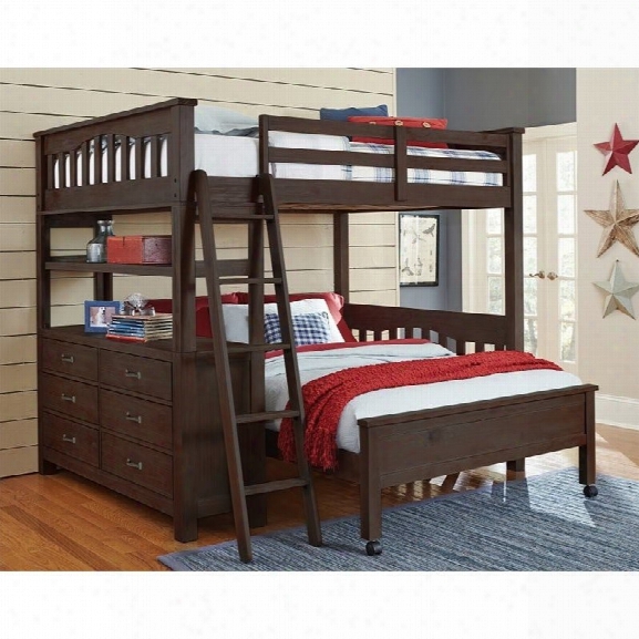 Ne Kids Highlands Full Over Full Bunk Bed In Espresso