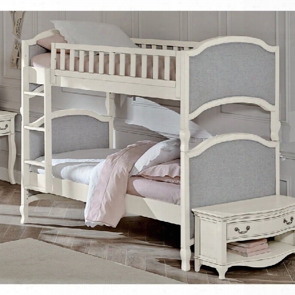 Ne Kids Kensington Victoria Twin Over Twin Bunk Bed In Antique White