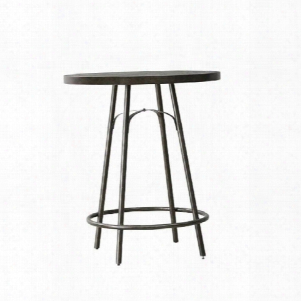 Pulaski Vintage Tempo Metal Pub Table In Copper