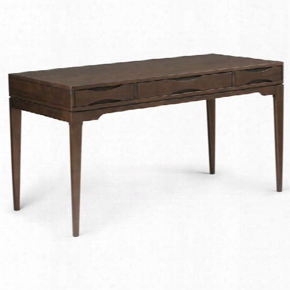 Simpli Home Harper Computer Desk In Walnut Brown