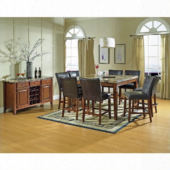 Steve Silver Company Montibello 10 Piece Countre Height Dining Set