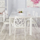 Eurostyle Adara Sophia 7 Piece Dining Set in White