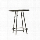 Pulaski Vintage Tempo Metal Pub Table in Copper