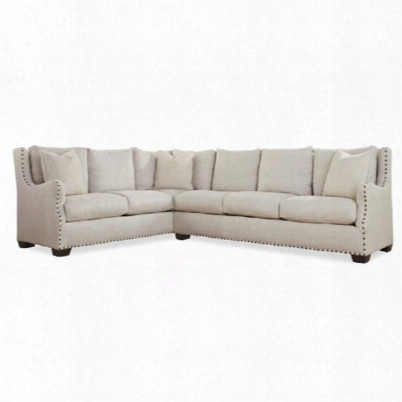 Universaal Furniture Connor 2 Piece Upholstered Left Sectional In Linen