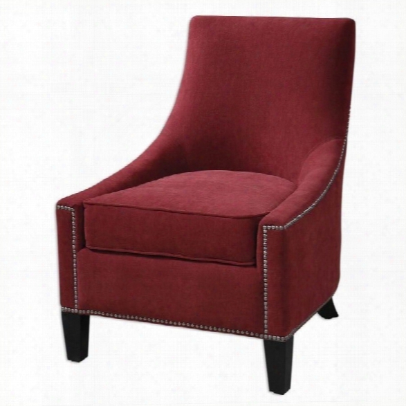 Uttermost Kina Upholstere Dswayback Chair In Red