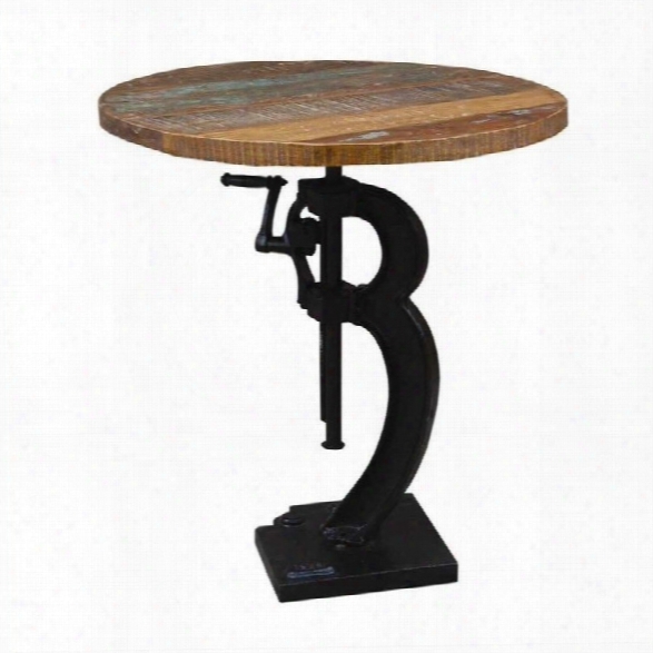 Yosemite Industrial Hand Painted Mango Adjustable Table