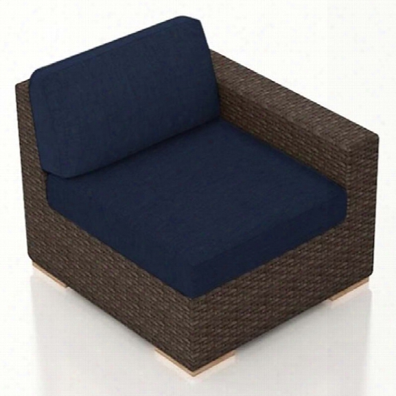 Harmonia Living Arden Right Arm Patio Chair In Spectrum Indigo