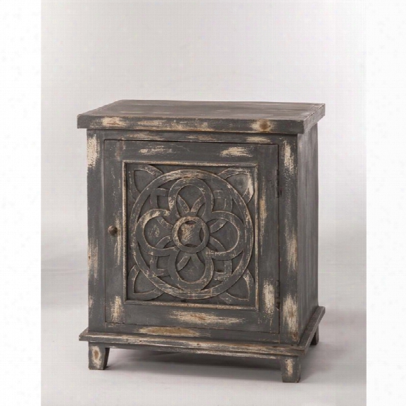 Hillsdale Havana 1 Door End Table In Dark Graywash