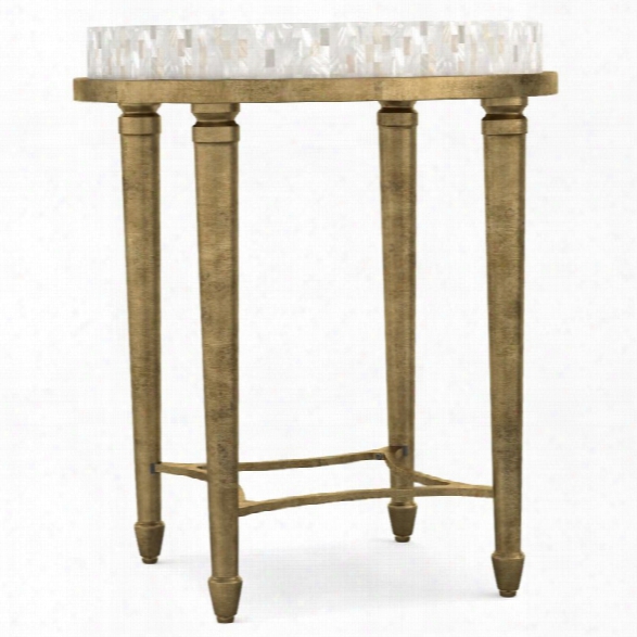 Hooker Furniture Cynthia Rowley Aura Round Shell Top Accent End Table