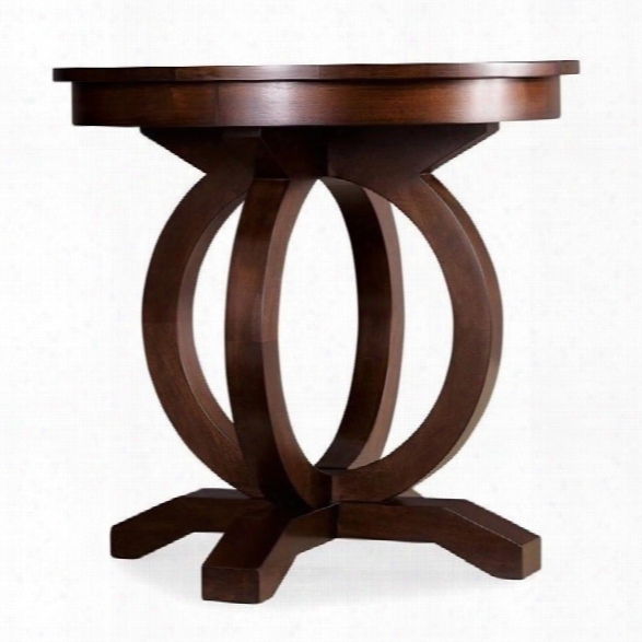 Hooker Furniture Kinsey Round End Table In Walnut