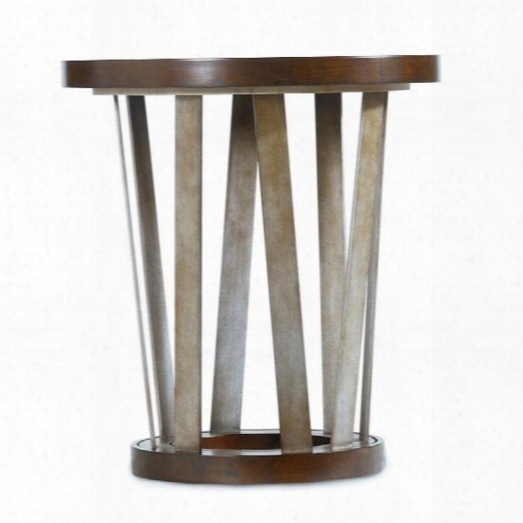 Hooker Furniture Lorimer Round End Table In Warm Brown