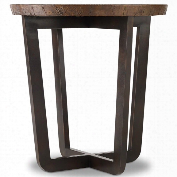 Hooker Furniture Parkcrest 25 Round Copper Top End Table